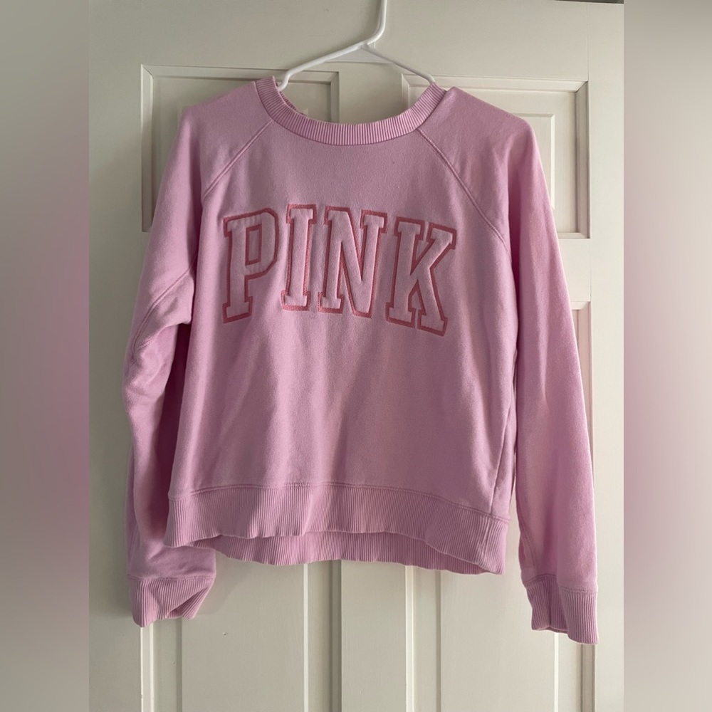 VS Pink cropped Sweatshirt Size Small